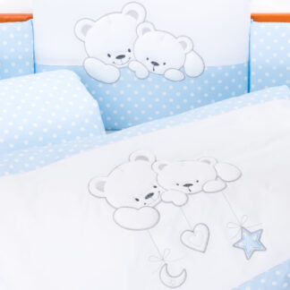 Voodipesu Cuddle bears sinine, 7 osa
