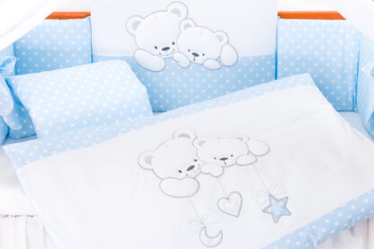 Voodipesu Cuddle bears sinine, 7 osa
