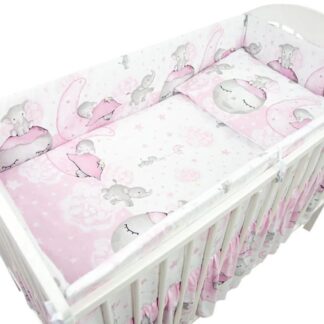 5-osaline voodipesu Elevant, roosa