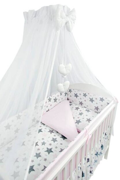 Voodipesu New Stars, 7 osa / roosa